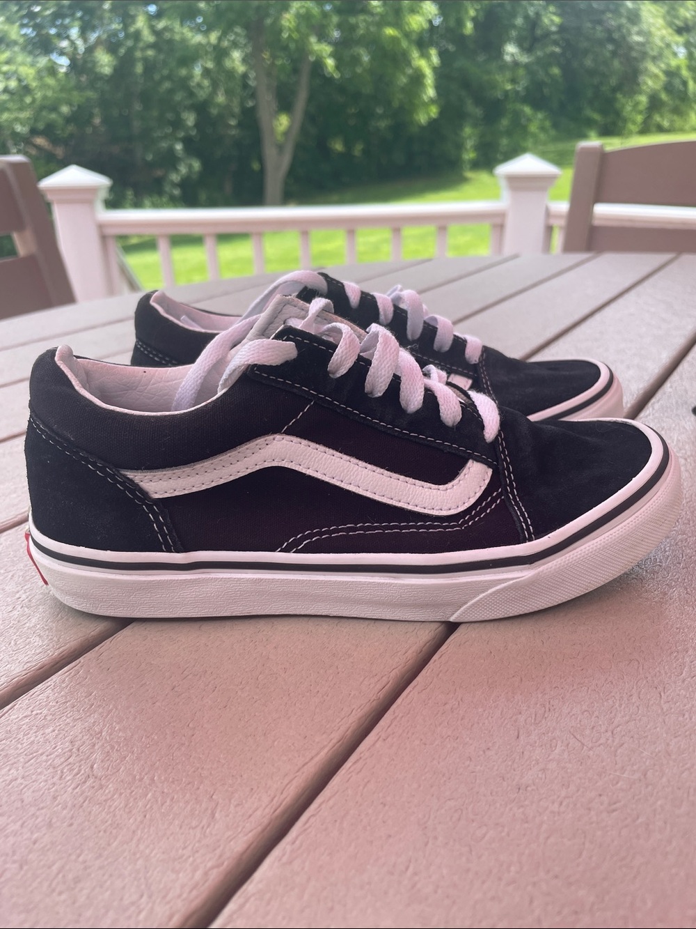 Vans Kids Old Skool Shoe - Size 3